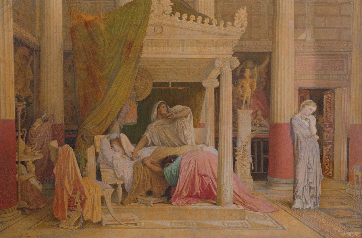 Antiochus和Stratonice，1840 作者 让·奥古斯特·多米尼克·英格里斯