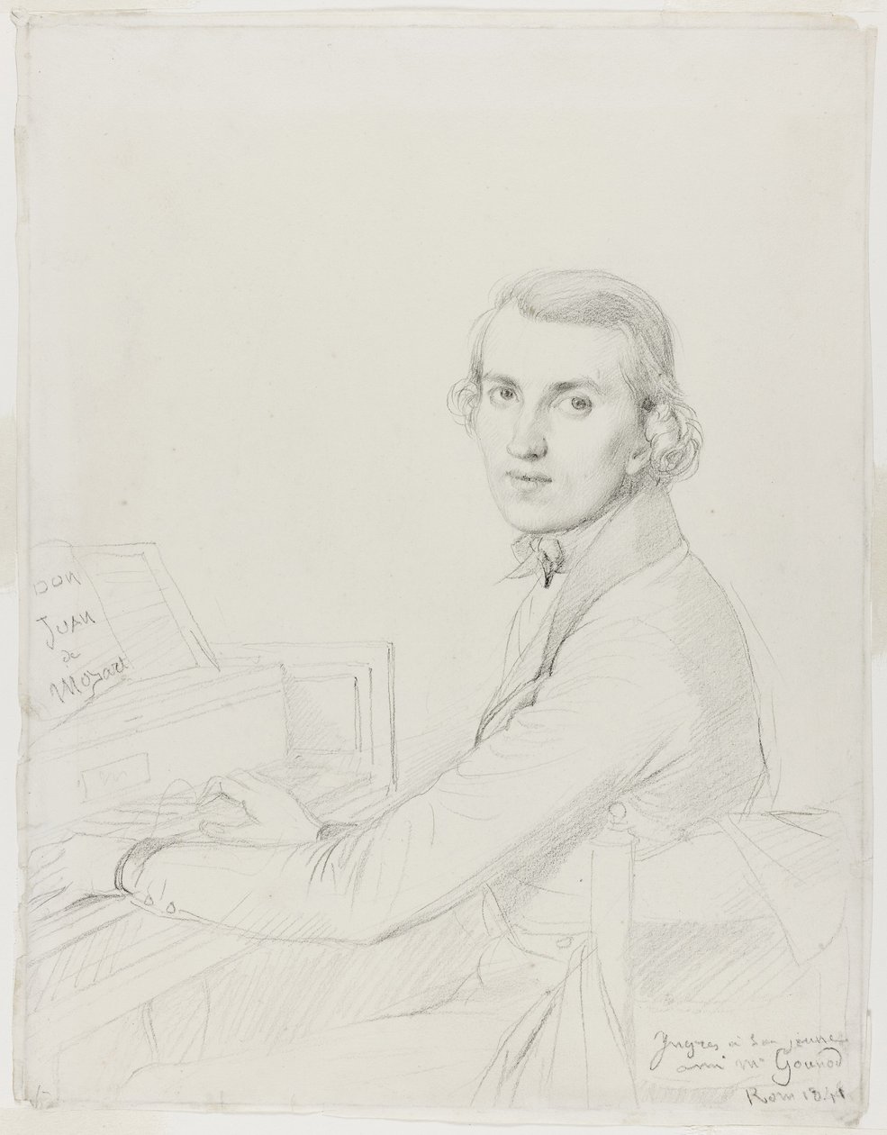 查尔斯·古诺（Charles Gounod），1841年 作者 让·奥古斯特·多米尼克·英格里斯