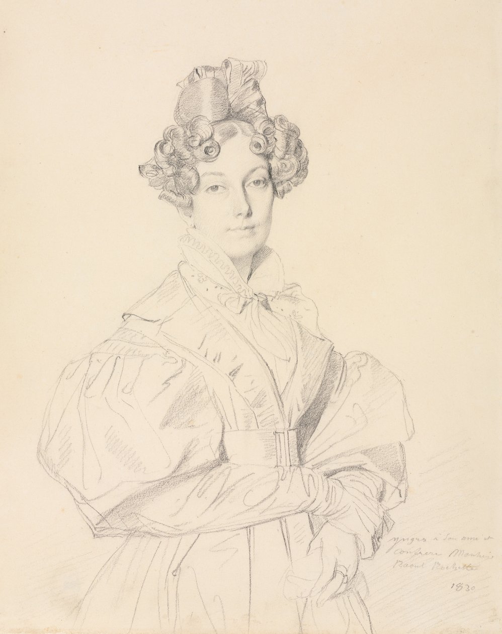 德西雷·拉乌尔·罗切特夫人（DésiréRaoul-Rochette），1830年。 作者 让·奥古斯特·多米尼克·英格里斯