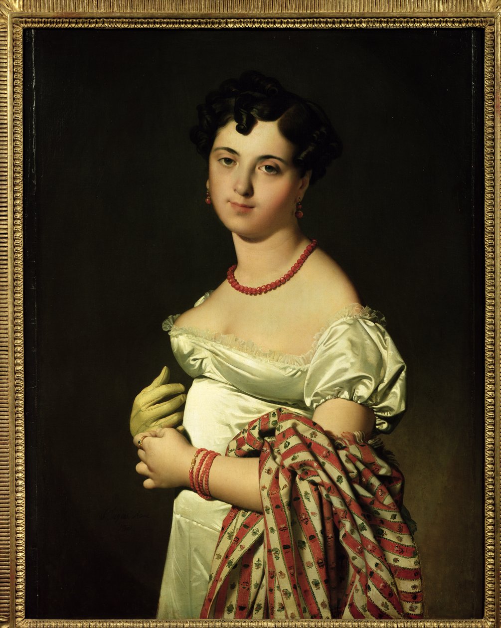 Henri-Philippe-Joseph Panckouke夫人（1787-1865）1811年 作者 让·奥古斯特·多米尼克·英格里斯