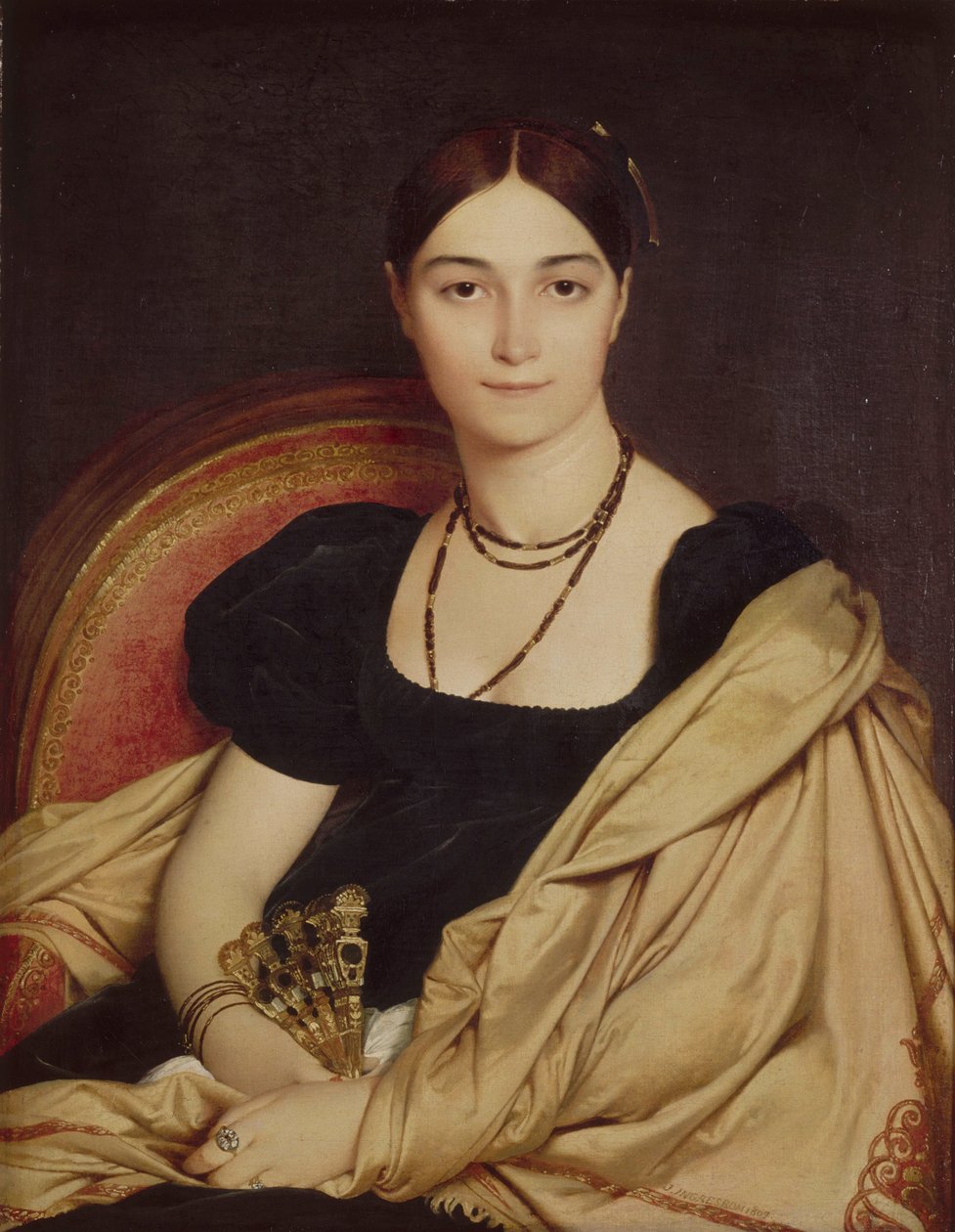 迪瓦切夫人蜡像馆，1807年 作者 让·奥古斯特·多米尼克·英格里斯