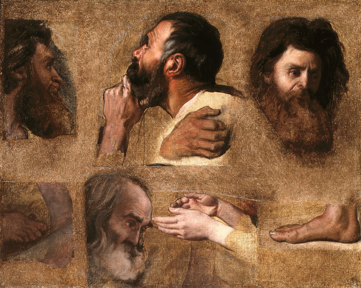 《医生中的耶稣研究》（布面油画，木裱） 作者 让·奥古斯特·多米尼克·英格里斯