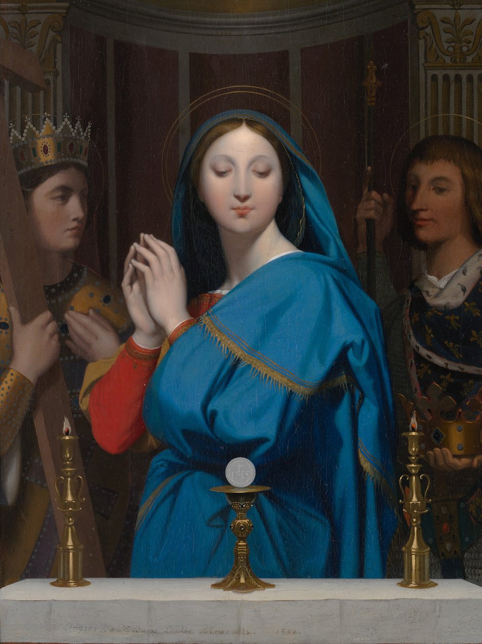 1852年，处女崇拜主人。 作者 让·奥古斯特·多米尼克·英格里斯