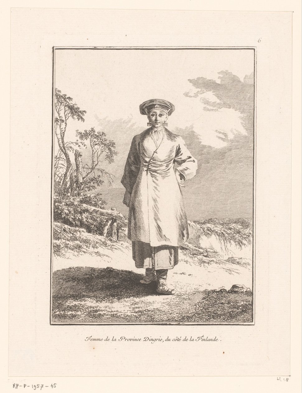 来自英格曼兰（Ingria）的年轻女子 Femme de la Province d