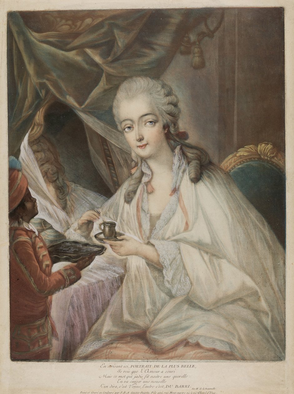 杜巴里夫人，1771年 作者 让·巴蒂斯特（Jean Baptiste）安德烈·高铁（AndréGautier）Dagoty