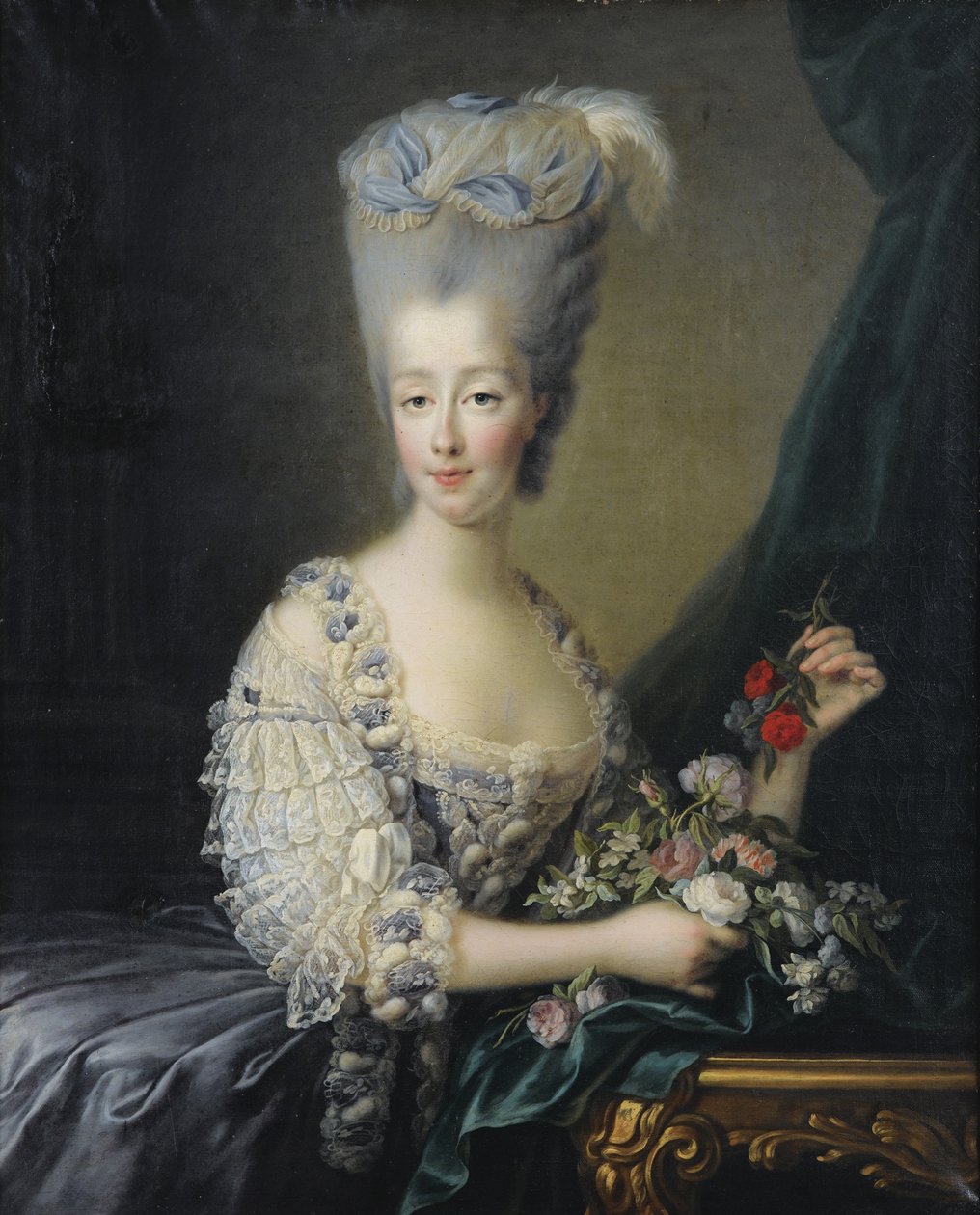 萨沃伊（1756-1805）的玛丽亚·特蕾莎公主（Maria Theresa），阿尔托瓦斯伯爵夫人 作者 让·巴蒂斯特（Jean Baptiste）安德烈·高铁（AndréGautier）Dagoty