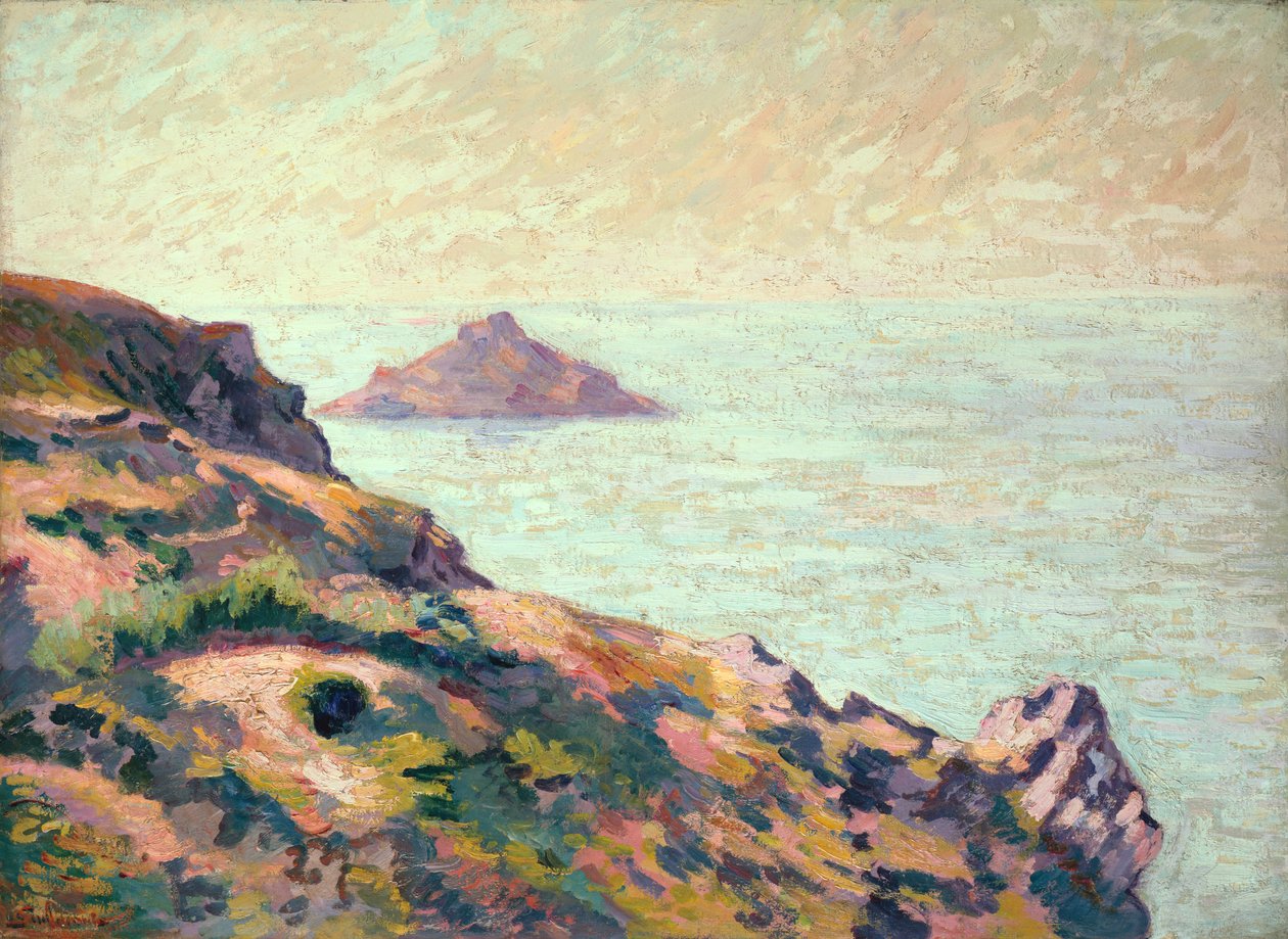 瓦尔-安德烈的海岸，约1907年（布面油画） 作者 让·巴蒂斯特·阿曼德·纪尧姆