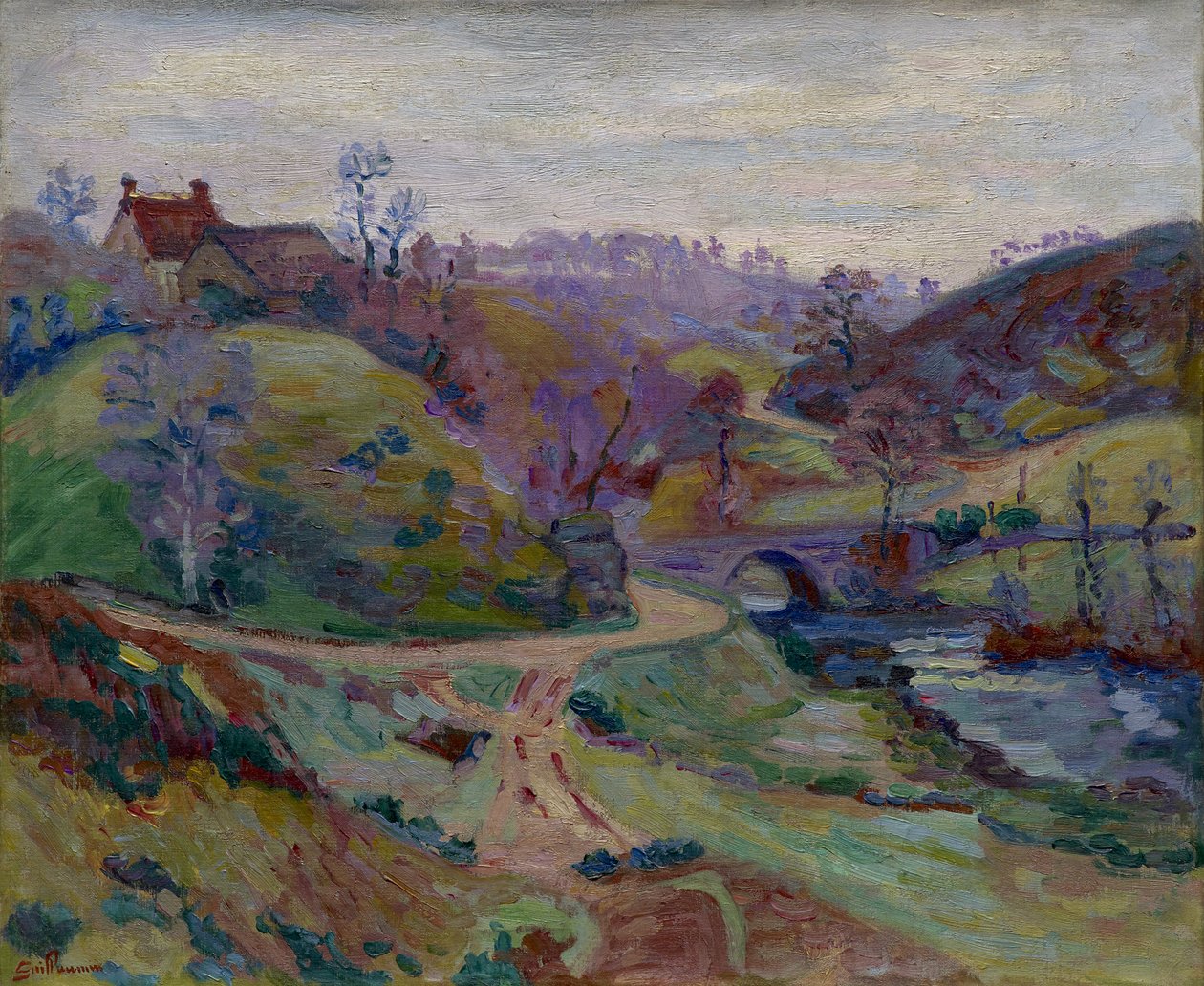 Crozant，Charraud Bridge，1903 作者 让·巴蒂斯特·阿曼德·纪尧姆