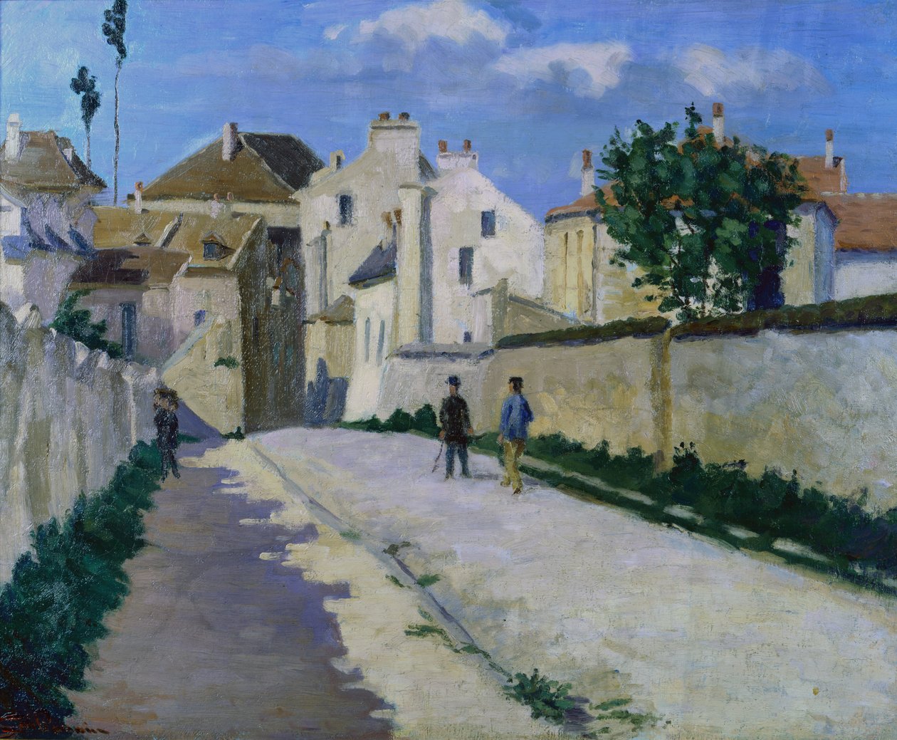 Vanves的Rue de Clamart，约1873年（布面油画） 作者 让·巴蒂斯特·阿曼德·纪尧姆