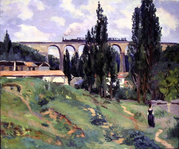 莫东（Hauts-de-Seine）Val-Fleury的高架桥。 作者 让·巴蒂斯特·阿曼德·纪尧姆