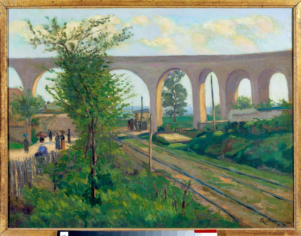 Arcueil 的渡槽、Sceaux 的铁路线 作者 让·巴蒂斯特·阿曼德·纪尧姆