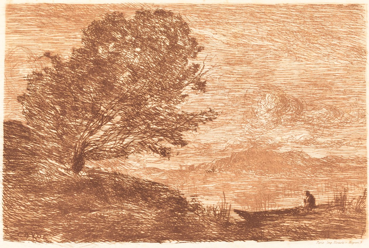 蒂罗尔的一个湖 Un lac du Tyrol, 1863年。 作者 让·巴蒂斯特·卡米尔·科罗