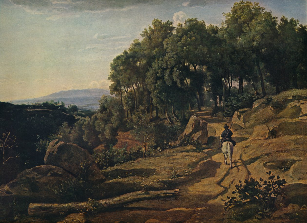 沃尔泰拉附近的风景，1838年 作者 让·巴蒂斯特·卡米尔·科罗