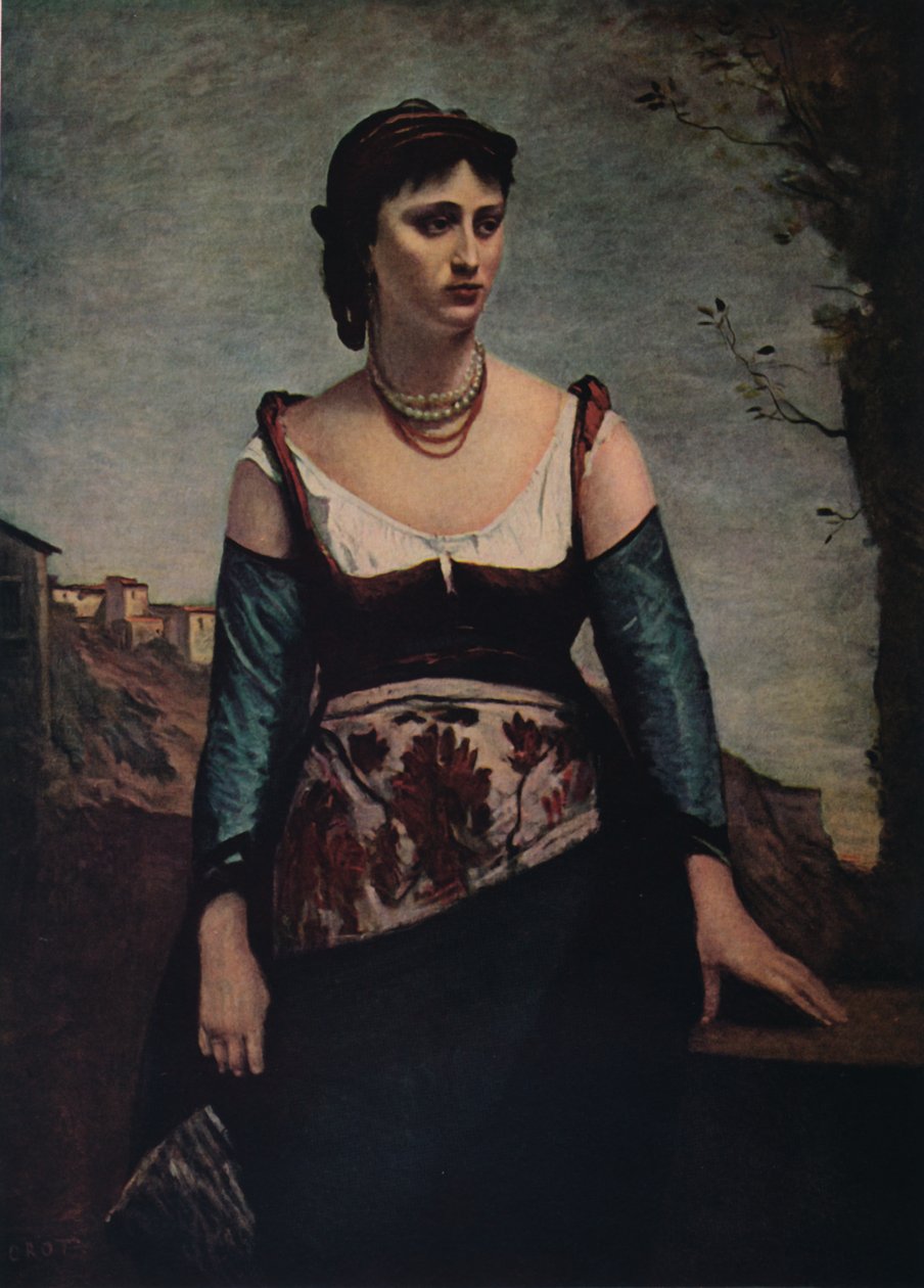 Agostina，1866年 作者 让·巴蒂斯特·卡米尔·科罗