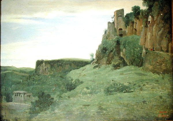 奇维塔-卡斯特拉纳，约1826-27（布面油画） 作者 让·巴蒂斯特·卡米尔·科罗