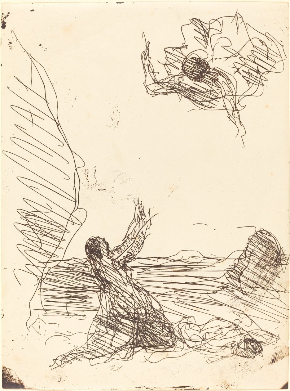 夏甲与天使 夏甲与天使，1871年。 作者 让·巴蒂斯特·卡米尔·科罗
