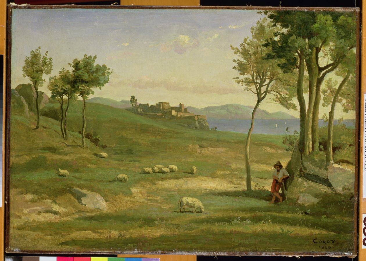意大利风景，1838年 作者 让·巴蒂斯特·卡米尔·科罗