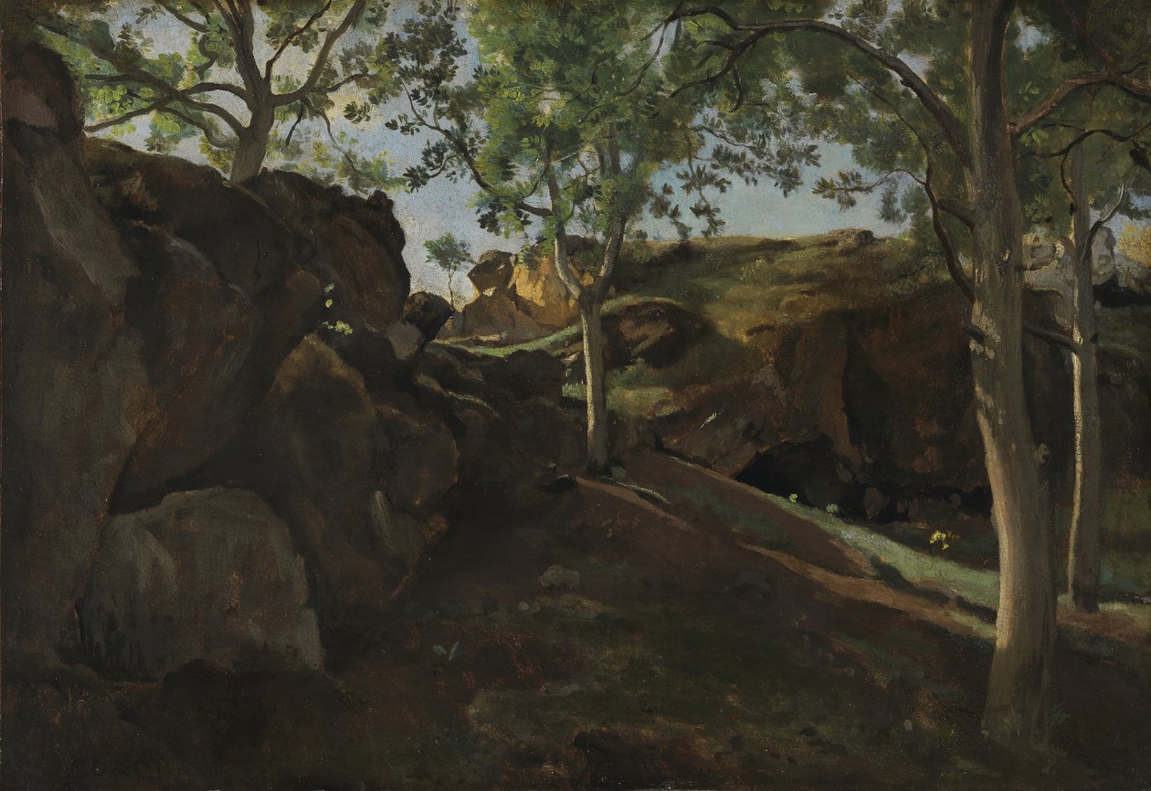 Châtaigneraie，1830-40 作者 让·巴蒂斯特·卡米尔·科罗