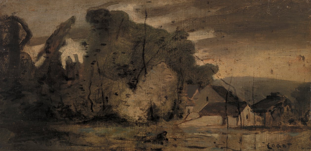 景观，1796年 作者 让·巴蒂斯特·卡米尔·科罗