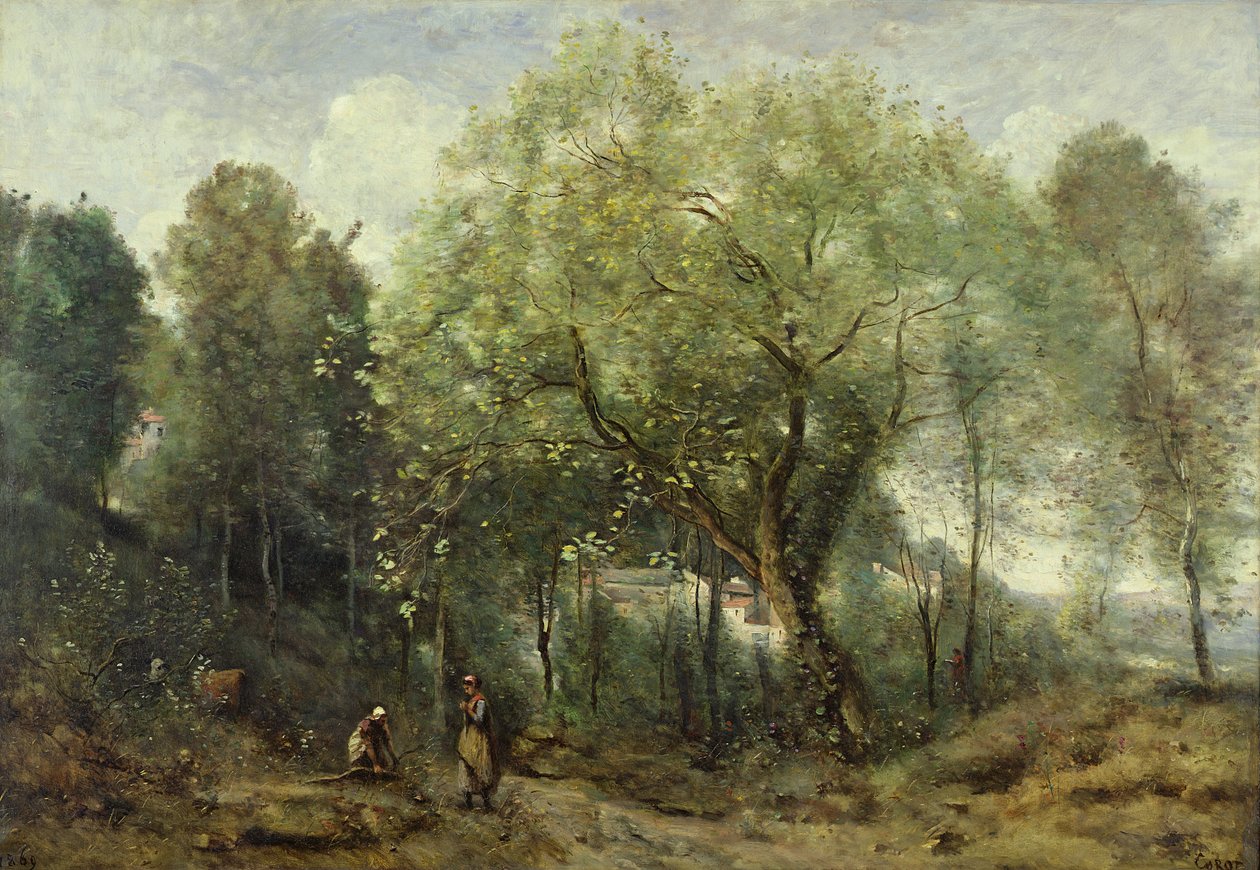 Le Catalpa，纪念Ville-dAvray，1869年 作者 让·巴蒂斯特·卡米尔·科罗