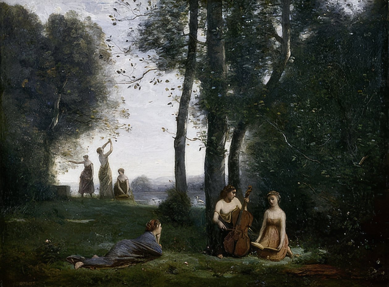 Le ConcertChampêtre（乡村音乐会）。约于1857-58年 作者 让·巴蒂斯特·卡米尔·科罗