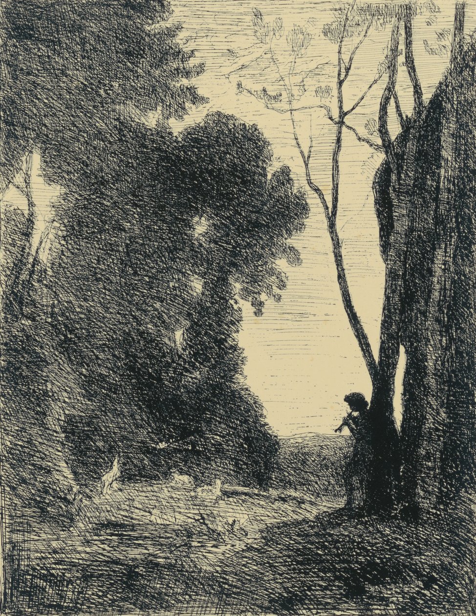 Le Petit Berger, 2em Planche 作者 让·巴蒂斯特·卡米尔·科罗