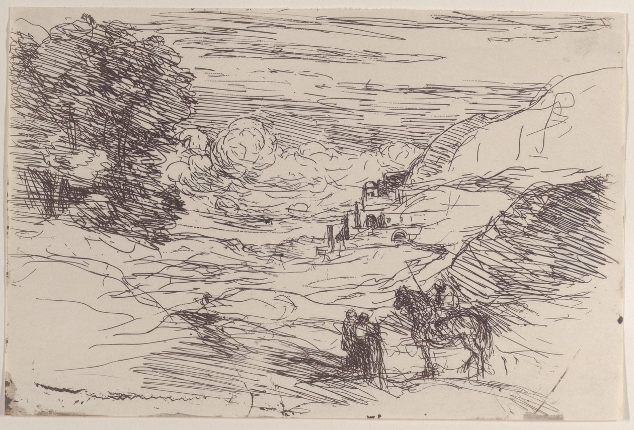 Les Paladins, 1871年。 作者 让·巴蒂斯特·卡米尔·科罗