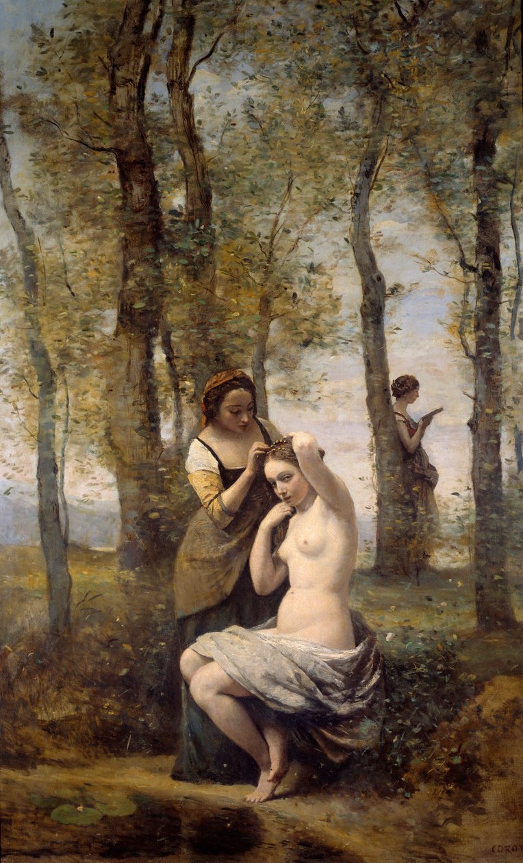 Camille Corot (1796-1875) 的画作，1859 年私人收藏 作者 让·巴蒂斯特·卡米尔·科罗