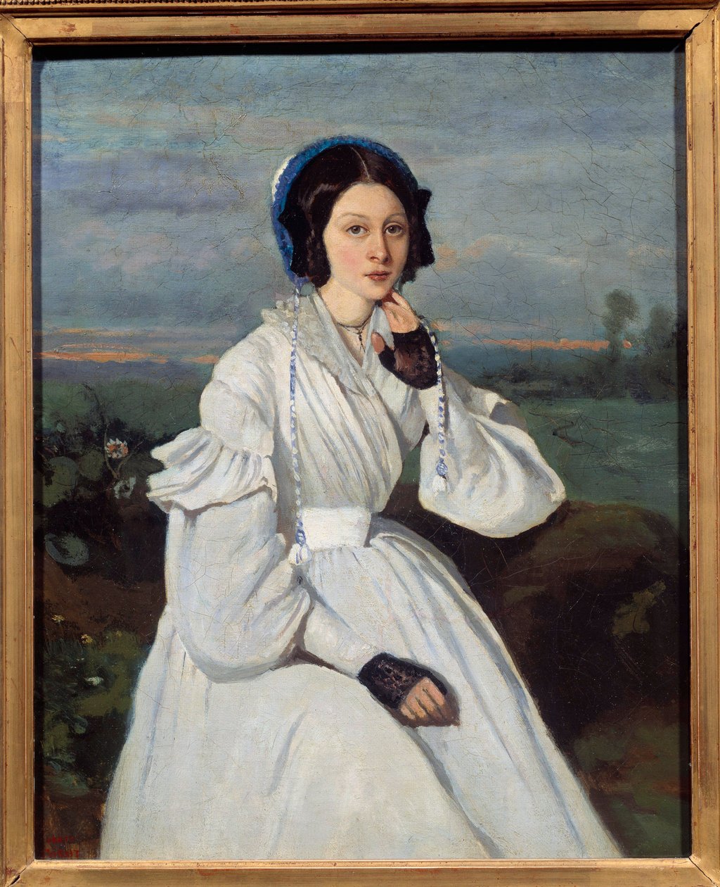 Portrait of Claire Sennegon (1821-?) Painting by Camille Corot (1796-1875) 1837 Sun. 0,43x0,35 m 作者 让·巴蒂斯特·卡米尔·科罗