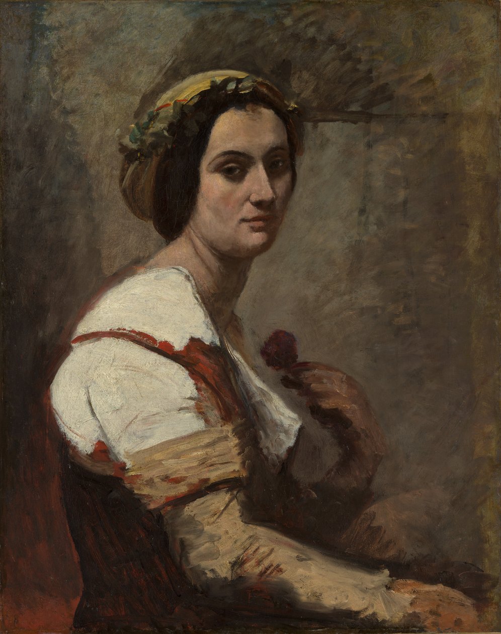 西比勒（Sibylle），约1870年。 作者 让·巴蒂斯特·卡米尔·科罗