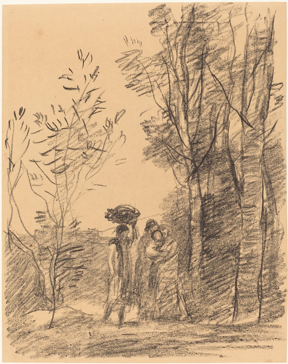 树林里的会面 (La Rencontre du bosquet) 作者 让·巴蒂斯特·卡米尔·科罗