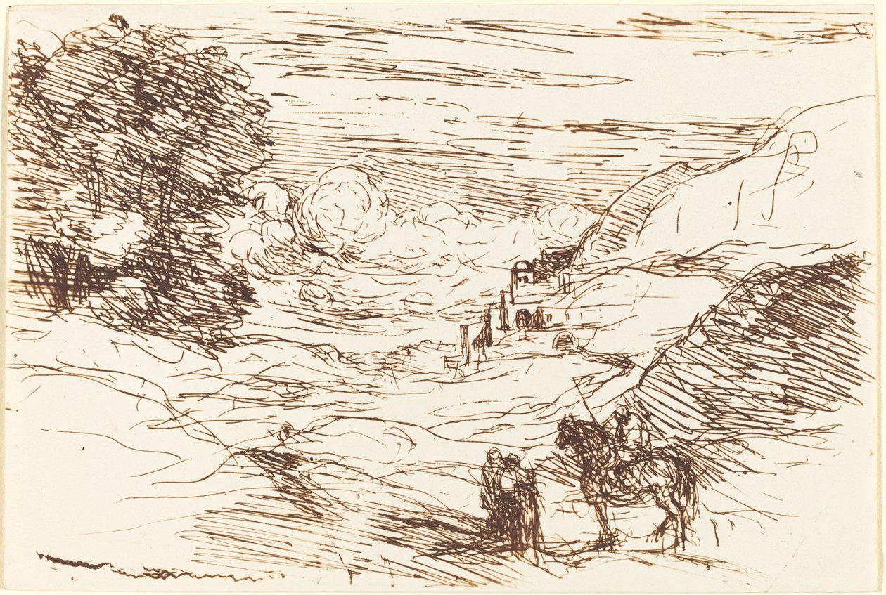 圣骑士》 圣骑士，1871年。 作者 让·巴蒂斯特·卡米尔·科罗