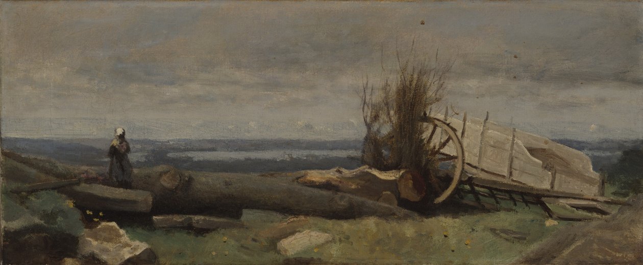 La Beauce平原，1840-5 作者 让·巴蒂斯特·卡米尔·科罗