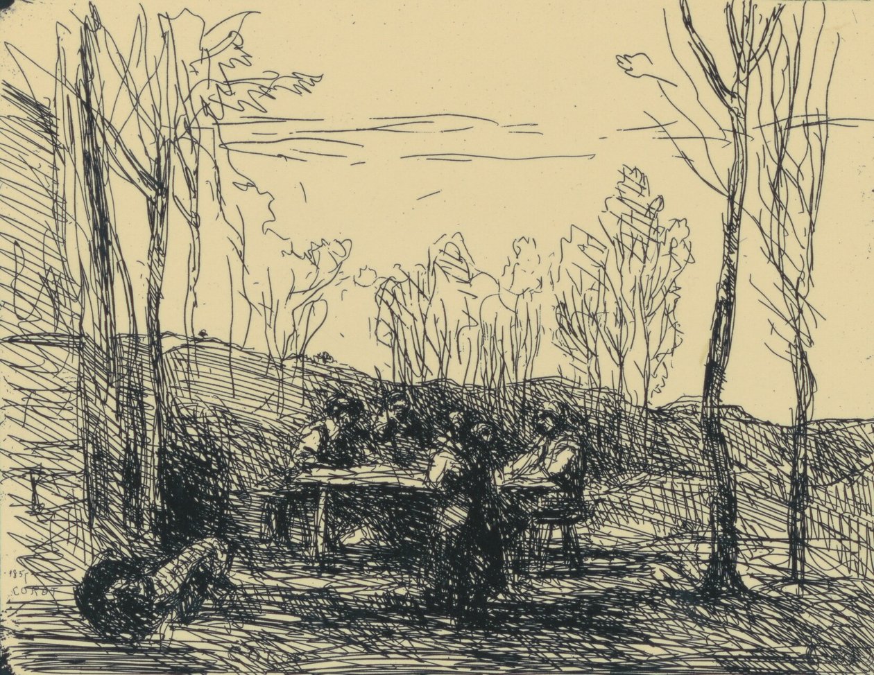 Un Déjeuner Dans La Clairière 作者 让·巴蒂斯特·卡米尔·科罗