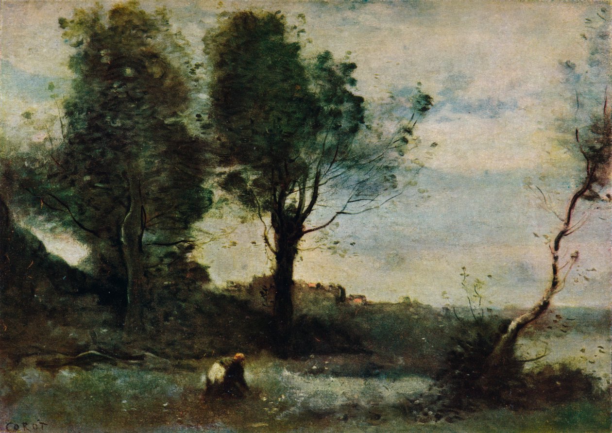 木材采集者，c1865，1913 作者 让·巴蒂斯特·卡米尔·科罗