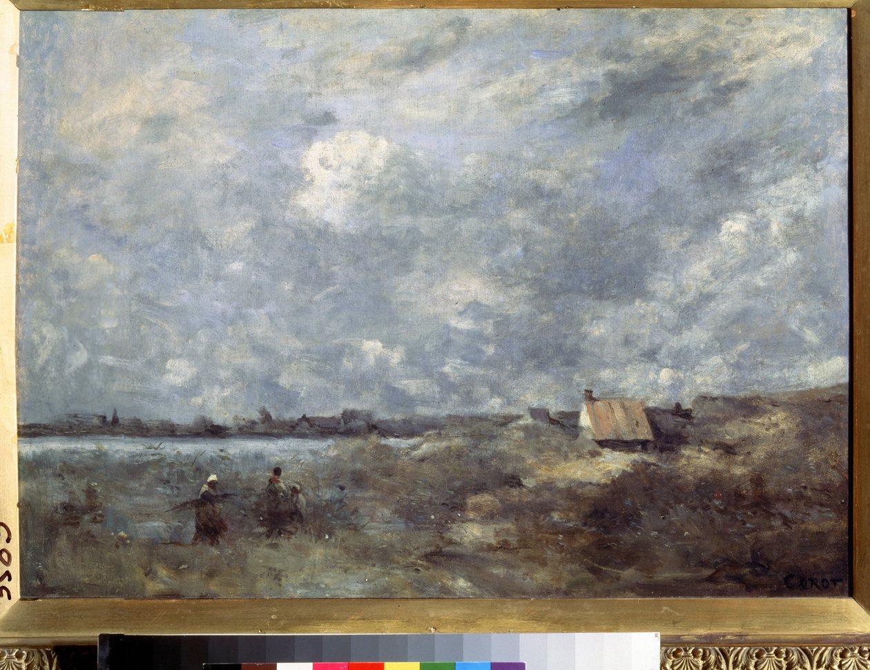 卡米耶-柯罗（Camille Corot，1796-1875 年）的画作 "暴风雨天气，加莱海峡"，约 1870 年 莫斯科普希金博物馆 作者 让·巴蒂斯特·卡米尔·科罗