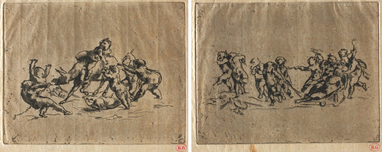 与孩子和驴子的百日宴 作者 让·巴蒂斯特·卡尔佩