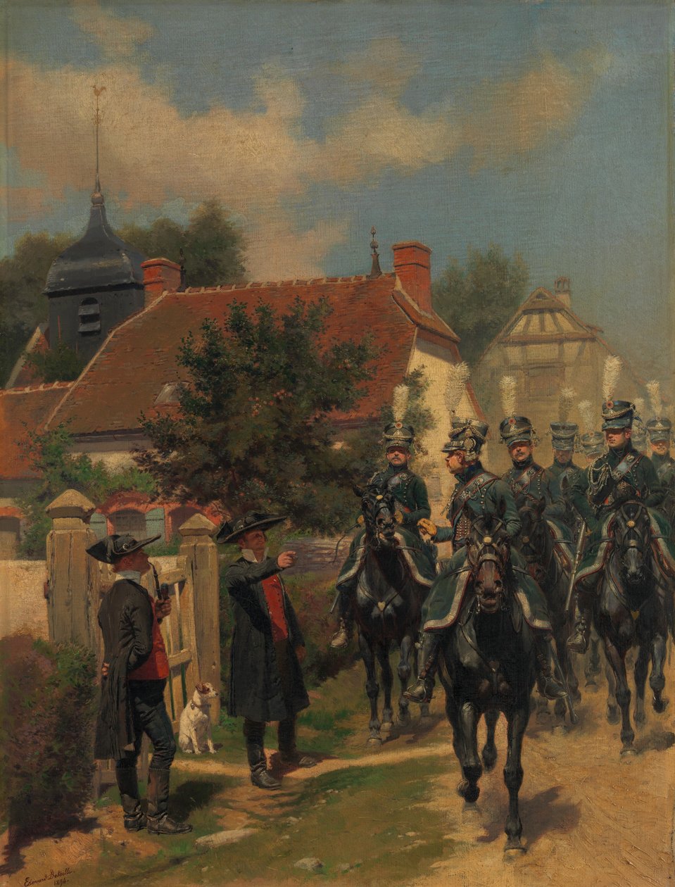 1894年摄政宪兵（Gendarmes d Ordonnance）。 作者 让·巴蒂斯特·爱德华·Detaille
