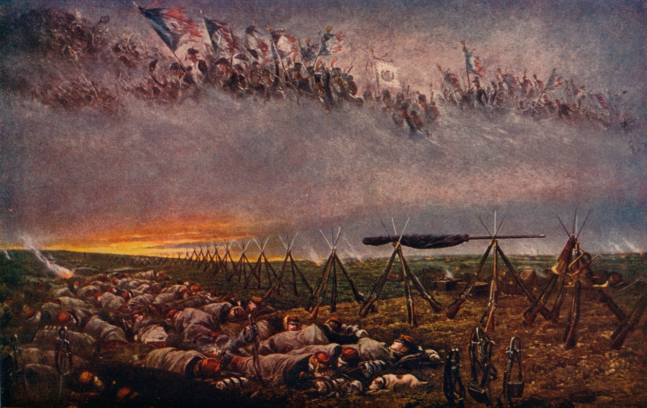 1888年的梦，1909年 作者 让·巴蒂斯特·爱德华·Detaille