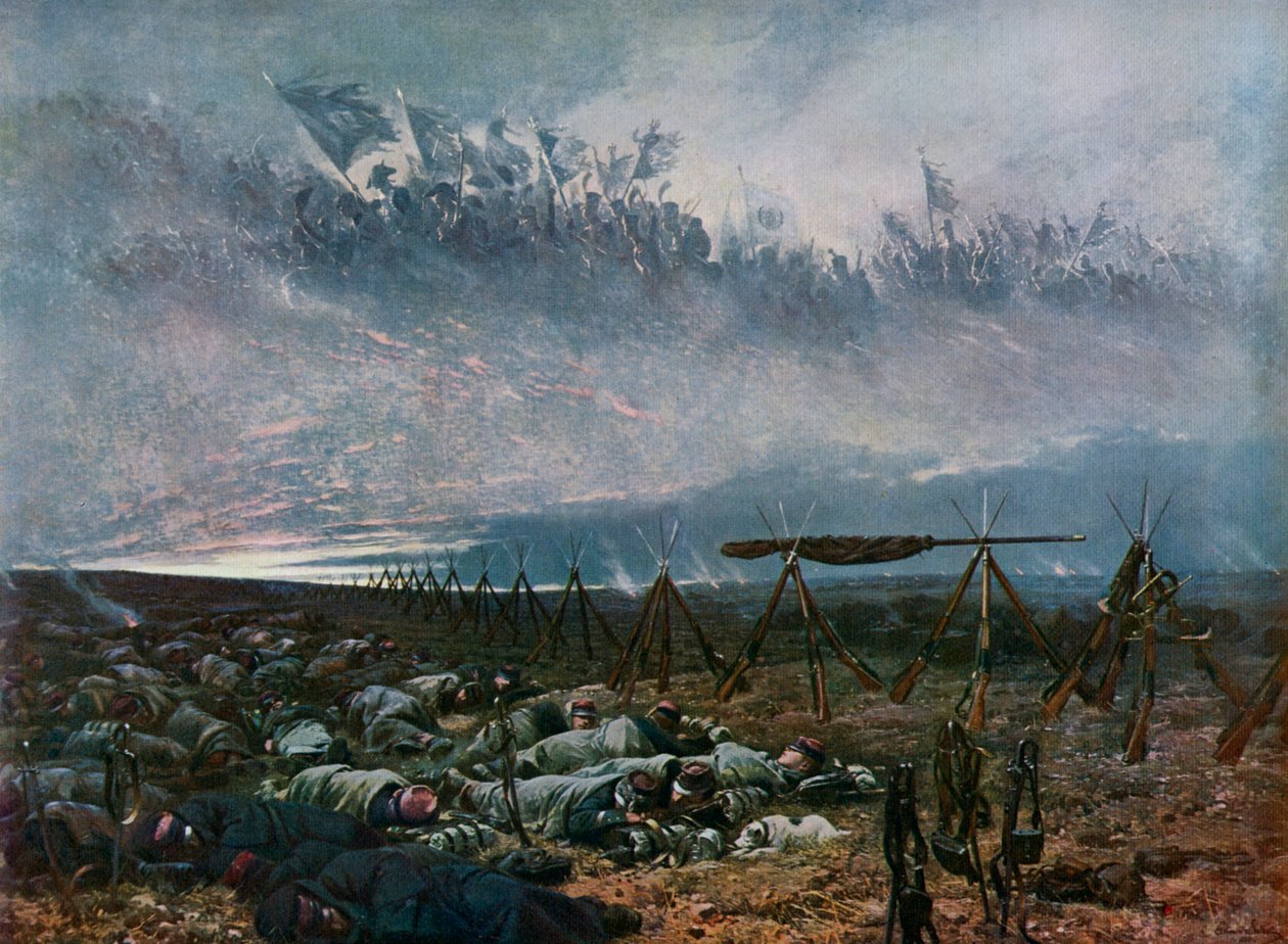 《梦》，1888年，1912年。 作者 让·巴蒂斯特·爱德华·Detaille