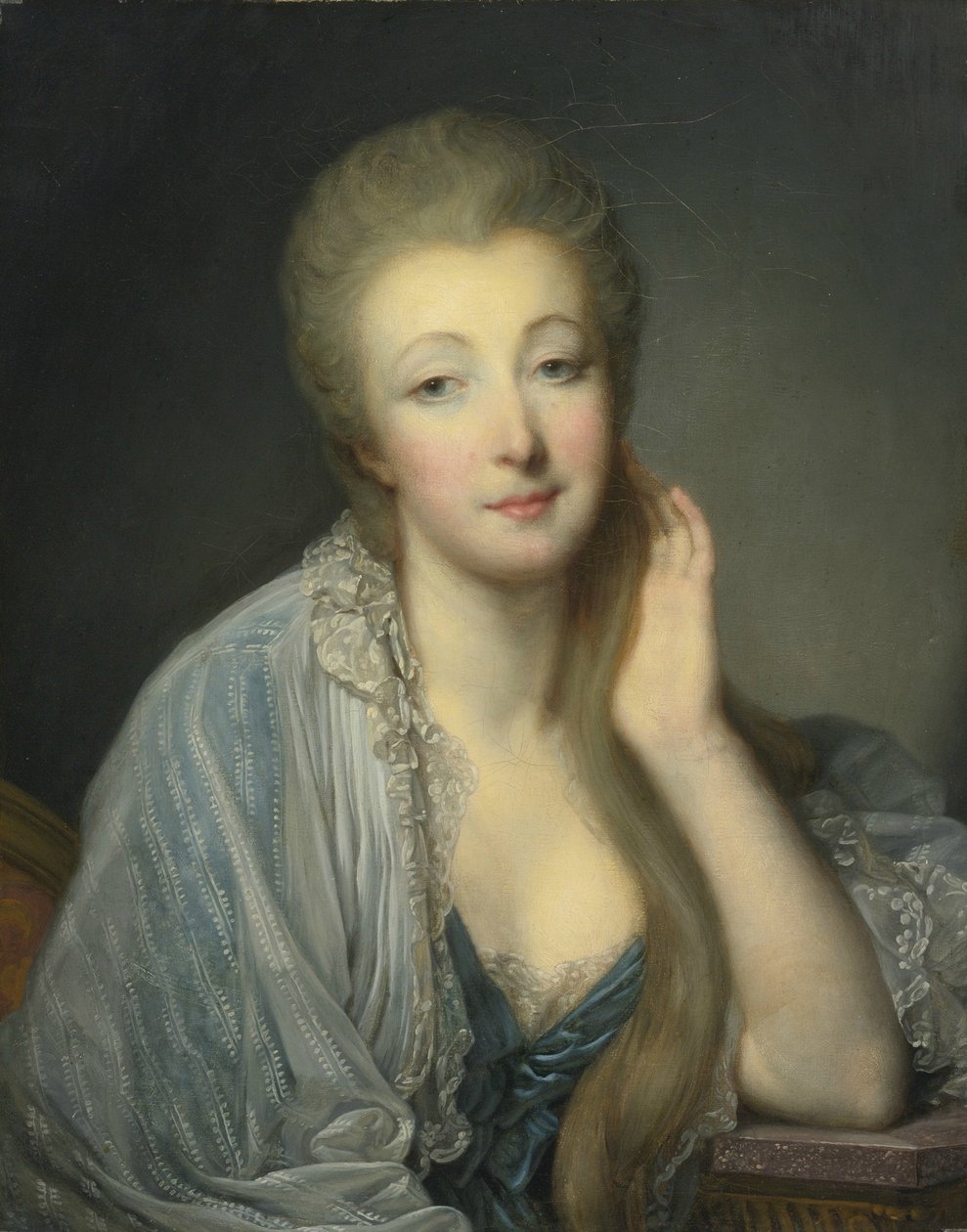 珍妮·贝库（JeanneBécu），伯爵夫人（Countess Du Barry）1743-1793 作者 让·巴蒂斯特·格鲁兹
