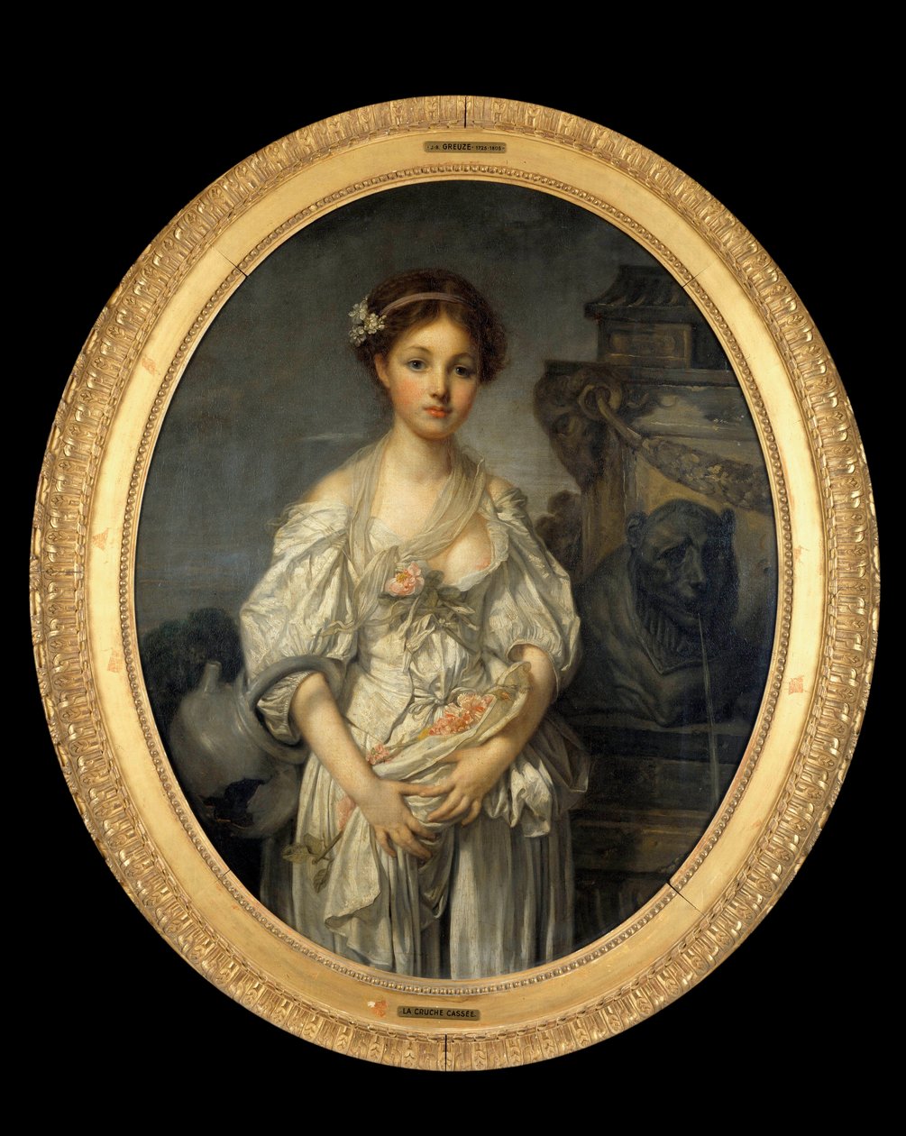 La juche cassee Jean Baptiste Greuze (1725-1805) 绘画 18 世纪 1,08x0,86 米。 作者 让·巴蒂斯特·格鲁兹