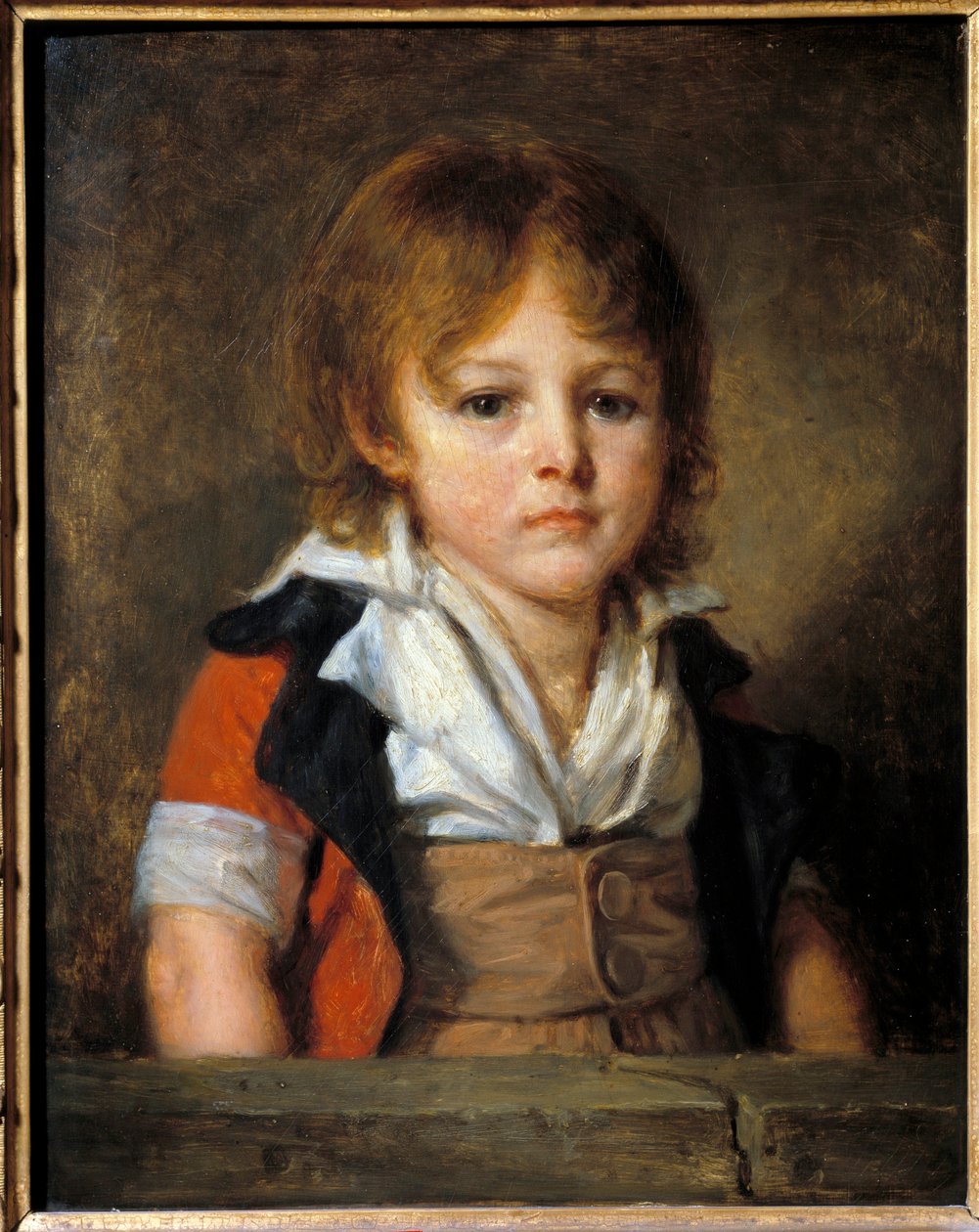 Edouard Bertin child (1797-1871) 画家和记者的肖像。 Jean Baptiste Greuze (1725-1805) 18 世纪太阳的绘画。 0,46x0,36 米 作者 让·巴蒂斯特·格鲁兹
