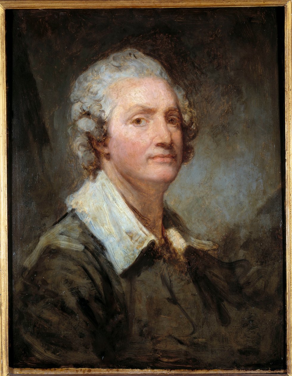 Jean Baptiste Greuze (1725-1805)的自画像 18世纪的太阳。0,65x0,51米 作者 让·巴蒂斯特·格鲁兹