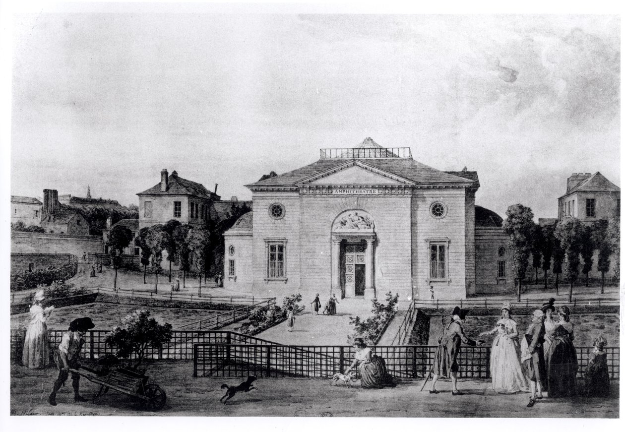 1794年在巴黎的Jardin des Plantes大剧院，由ET Hamy撰写的“一个世纪前的自然历史博物馆”，由Ernest Leroux于1896年出版 作者 让·巴蒂斯特·希勒（Jean Baptiste Hilair）
