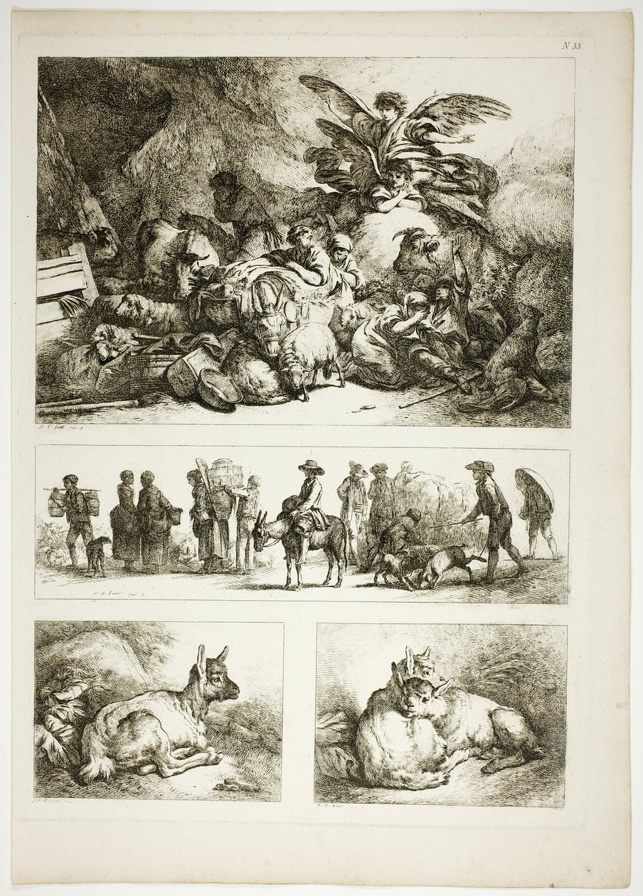 Oeuvres de J. B. Huet 的第 33 幅作品，共 38 幅。 作者 让·巴蒂斯特·休特