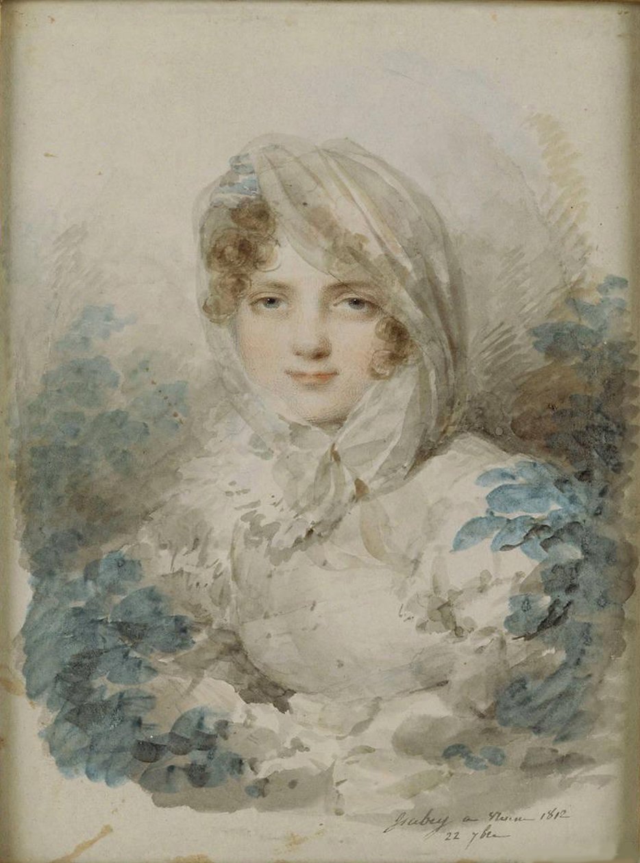 Ekaterina Pavlovna Bagration 1783-1857（不是Skavronska）的肖像 作者 让-巴蒂斯特·伊萨贝