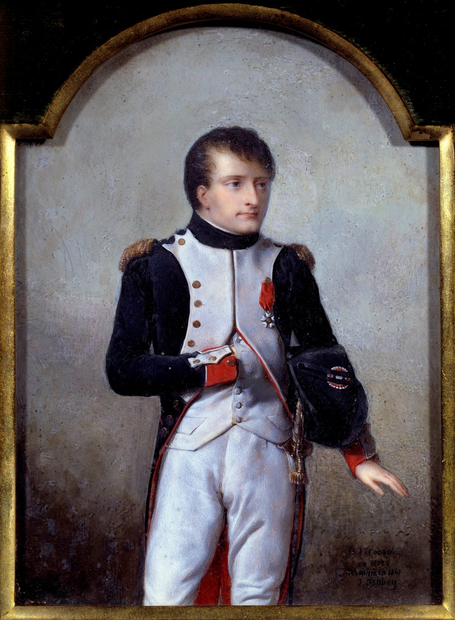 拿破仑·波拿巴 (1769-1821) 的肖像 1802 年第一任执政官 Jean Baptiste Isabey (1767-1855) 绘画 1841 年，象牙油 作者 让-巴蒂斯特·伊萨贝