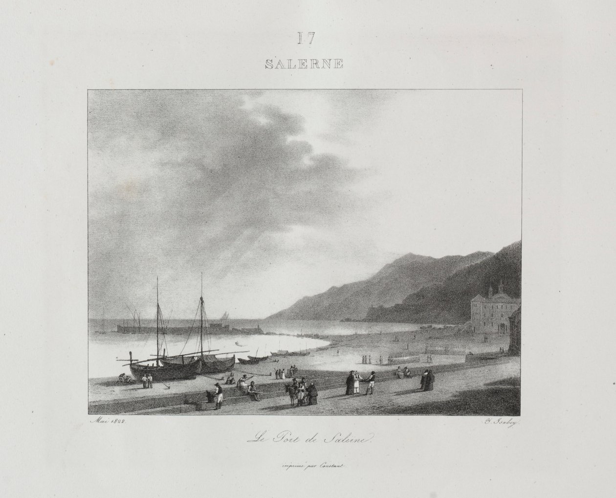 1832年，1833年前往意大利。 作者 让-巴蒂斯特·伊萨贝