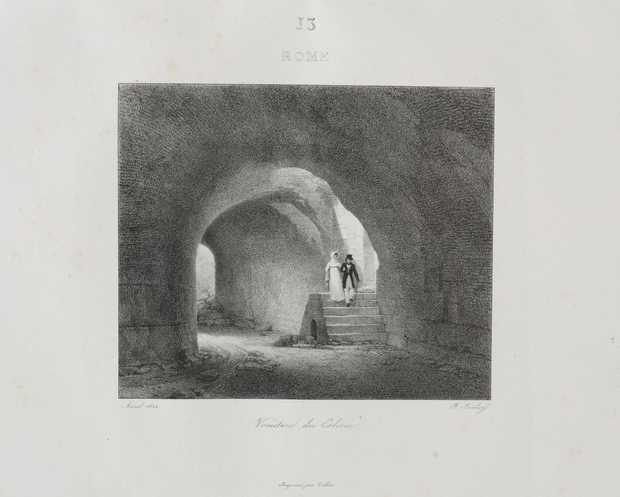 1832年，1833年前往意大利。 作者 让-巴蒂斯特·伊萨贝